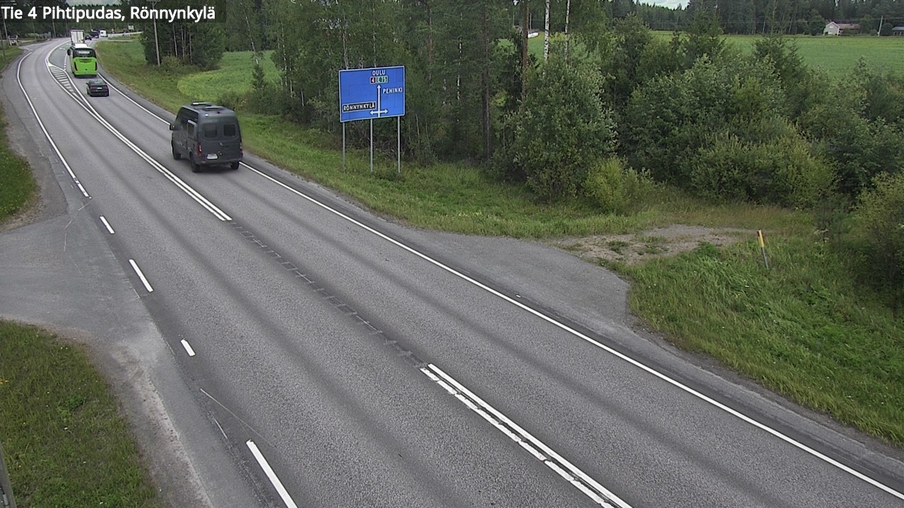 Weather Camera Image Road 4 Pihtipudas, Rönnynkylä, Pihtipudas, Keski-Suomi