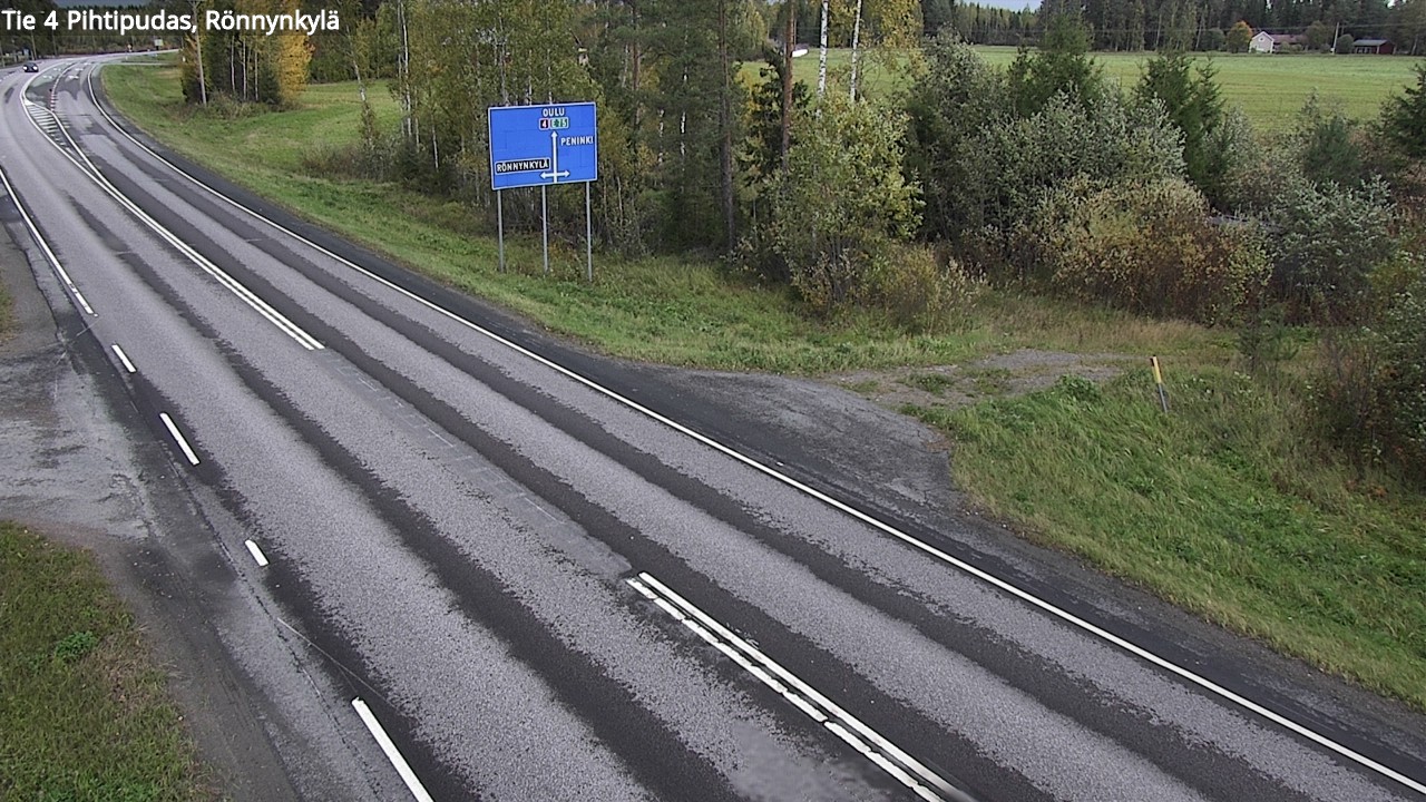 Weather Camera Image Väg 4 Pihtipudas, Rönnynkylä, Pihtipudas, Keski-Suomi