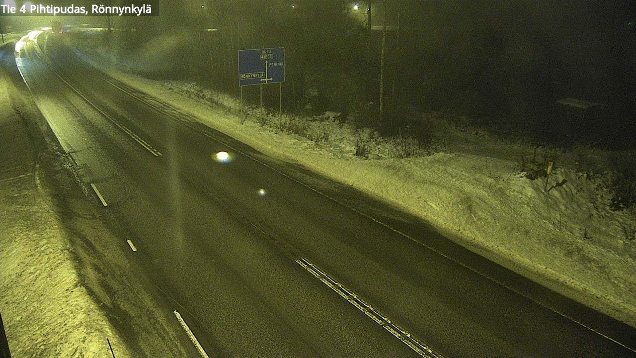 Weather Camera Image Väg 4 Pihtipudas, Rönnynkylä, Pihtipudas, Keski-Suomi