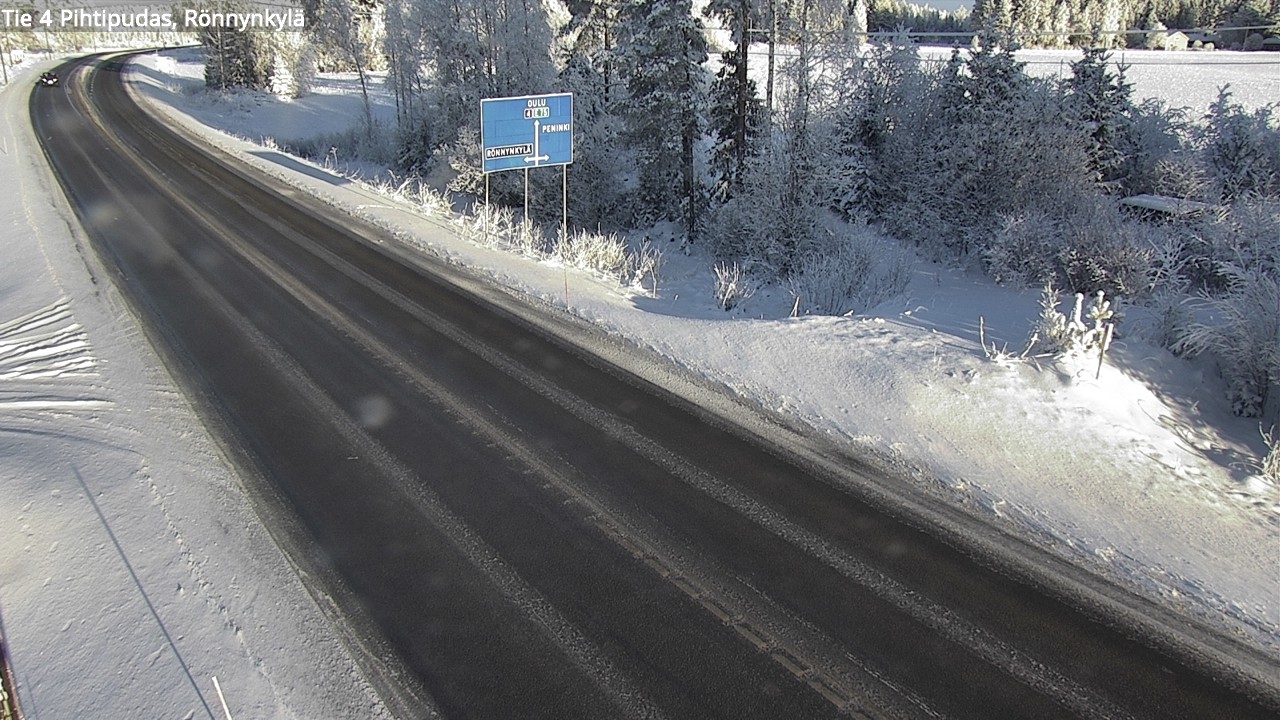 Weather Camera Image Väg 4 Pihtipudas, Rönnynkylä, Pihtipudas, Keski-Suomi