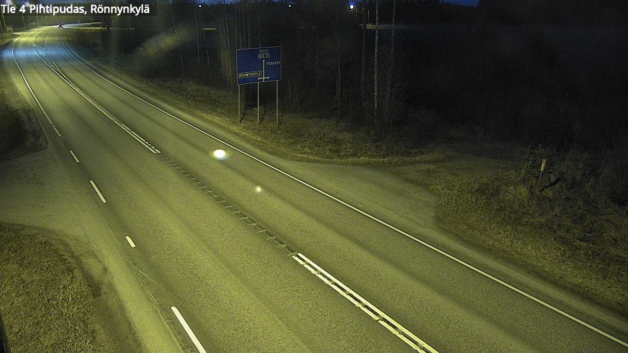 Weather Camera Image Road 4 Pihtipudas, Rönnynkylä, Pihtipudas, Keski-Suomi