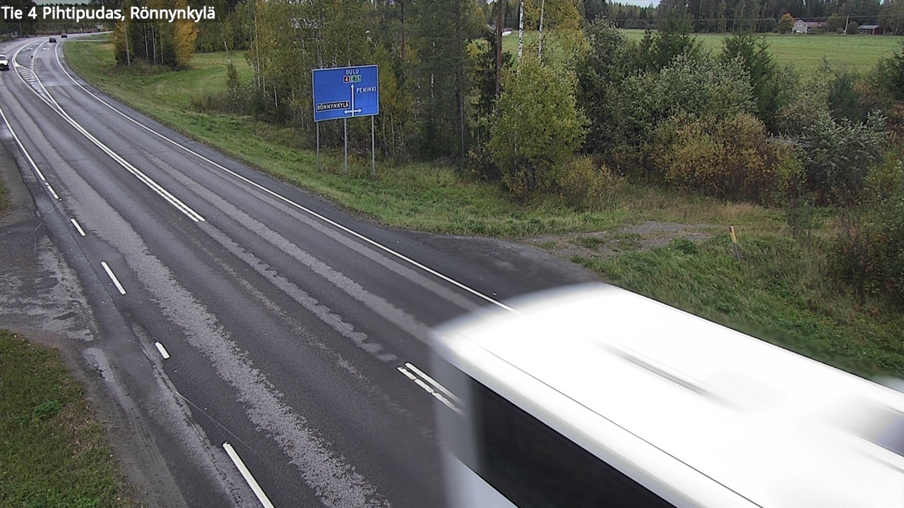 Weather Camera Image Väg 4 Pihtipudas, Rönnynkylä, Pihtipudas, Keski-Suomi