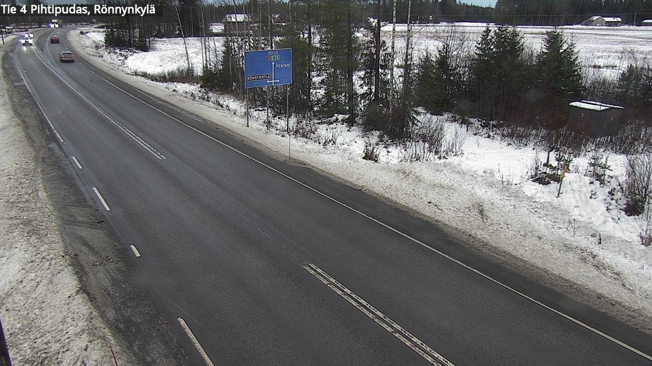 Weather Camera Image Väg 4 Pihtipudas, Rönnynkylä, Pihtipudas, Keski-Suomi