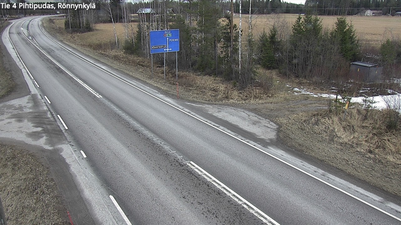 Weather Camera Image Road 4 Pihtipudas, Rönnynkylä, Pihtipudas, Keski-Suomi