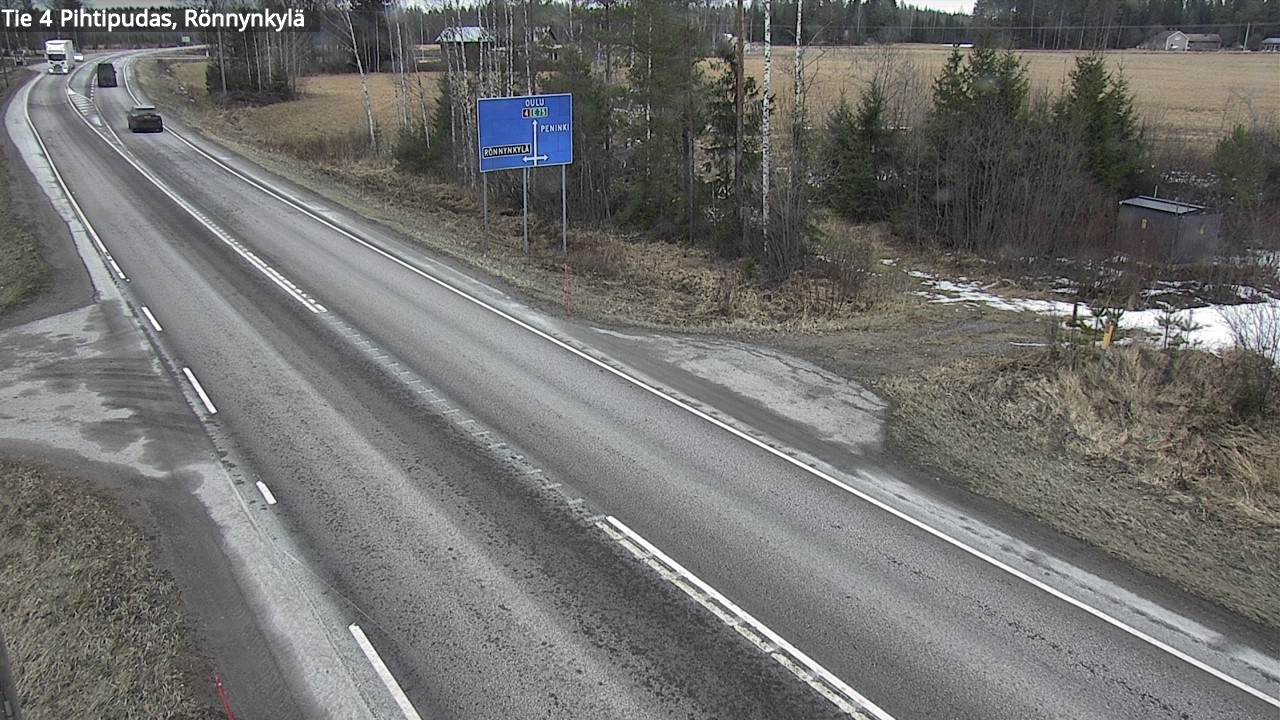 Weather Camera Image Road 4 Pihtipudas, Rönnynkylä, Pihtipudas, Keski-Suomi