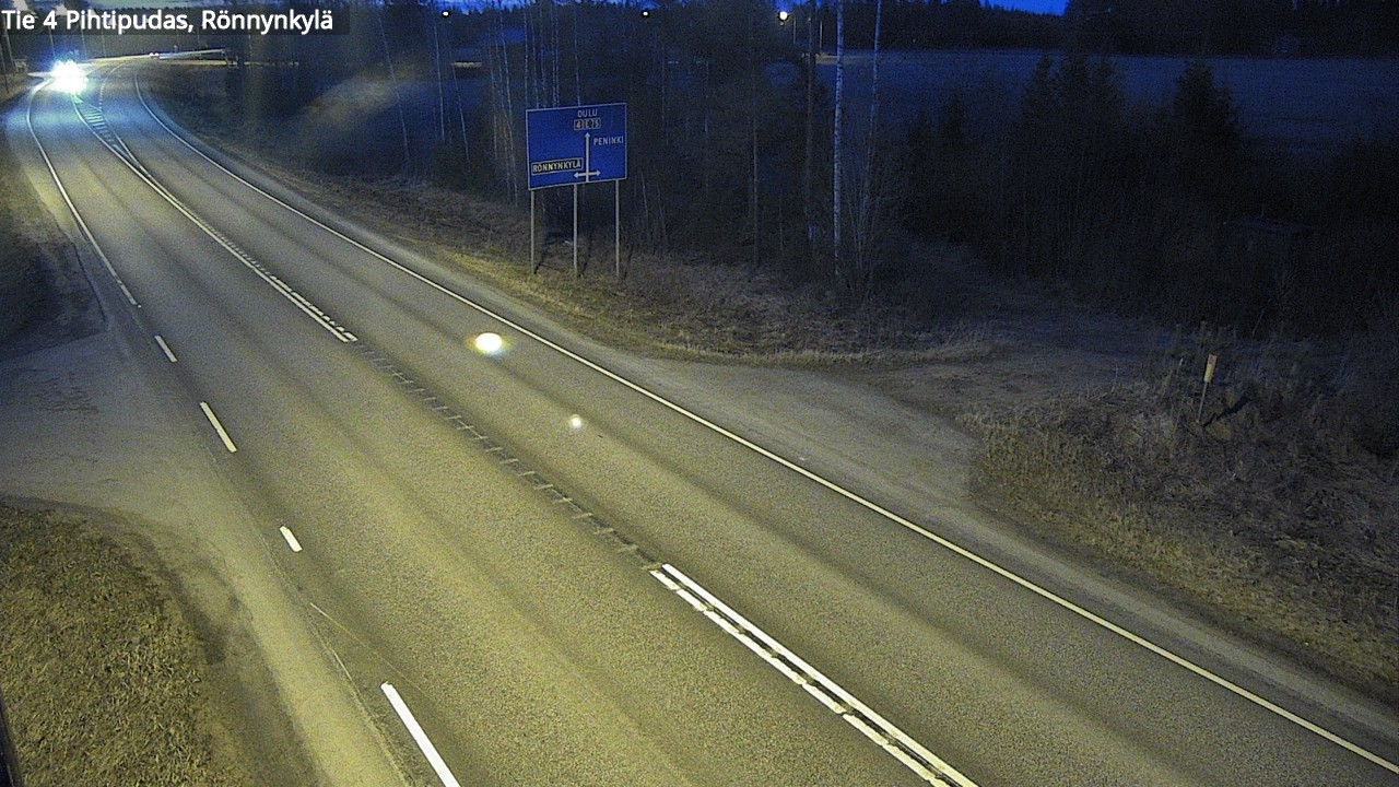 Weather Camera Image Road 4 Pihtipudas, Rönnynkylä, Pihtipudas, Keski-Suomi