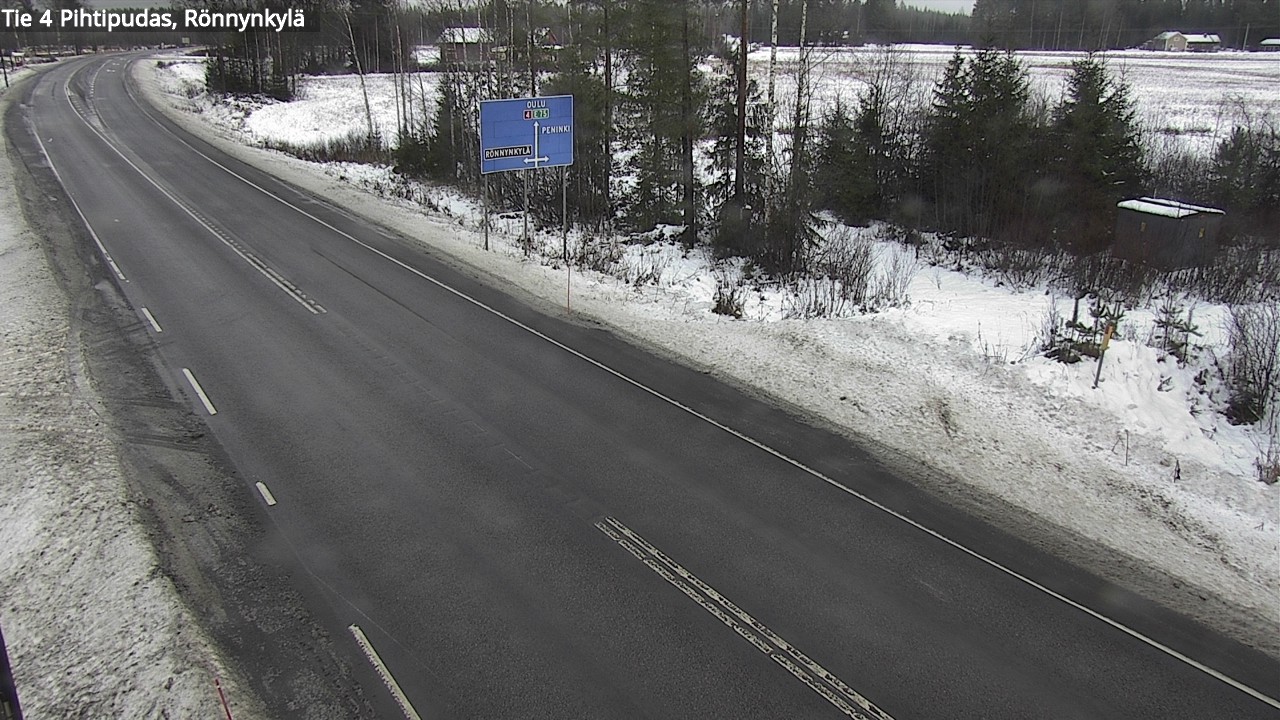 Weather Camera Image Väg 4 Pihtipudas, Rönnynkylä, Pihtipudas, Keski-Suomi