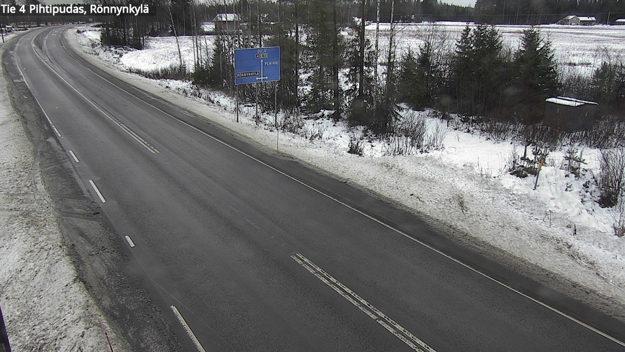 Weather Camera Image Väg 4 Pihtipudas, Rönnynkylä, Pihtipudas, Keski-Suomi