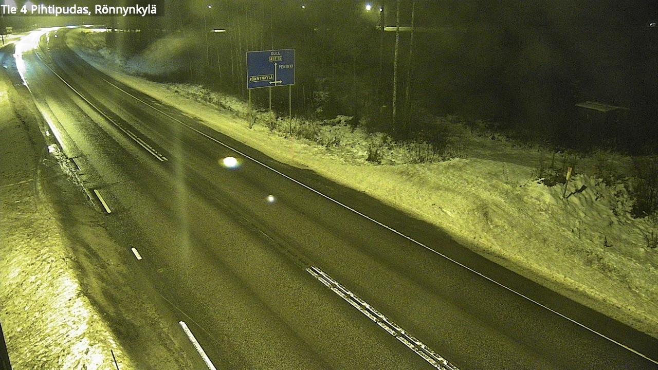 Weather Camera Image Väg 4 Pihtipudas, Rönnynkylä, Pihtipudas, Keski-Suomi