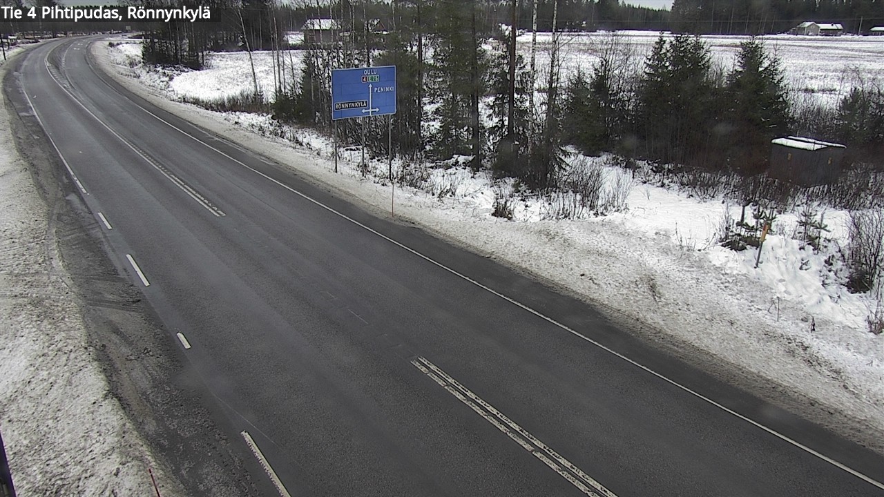 Weather Camera Image Väg 4 Pihtipudas, Rönnynkylä, Pihtipudas, Keski-Suomi
