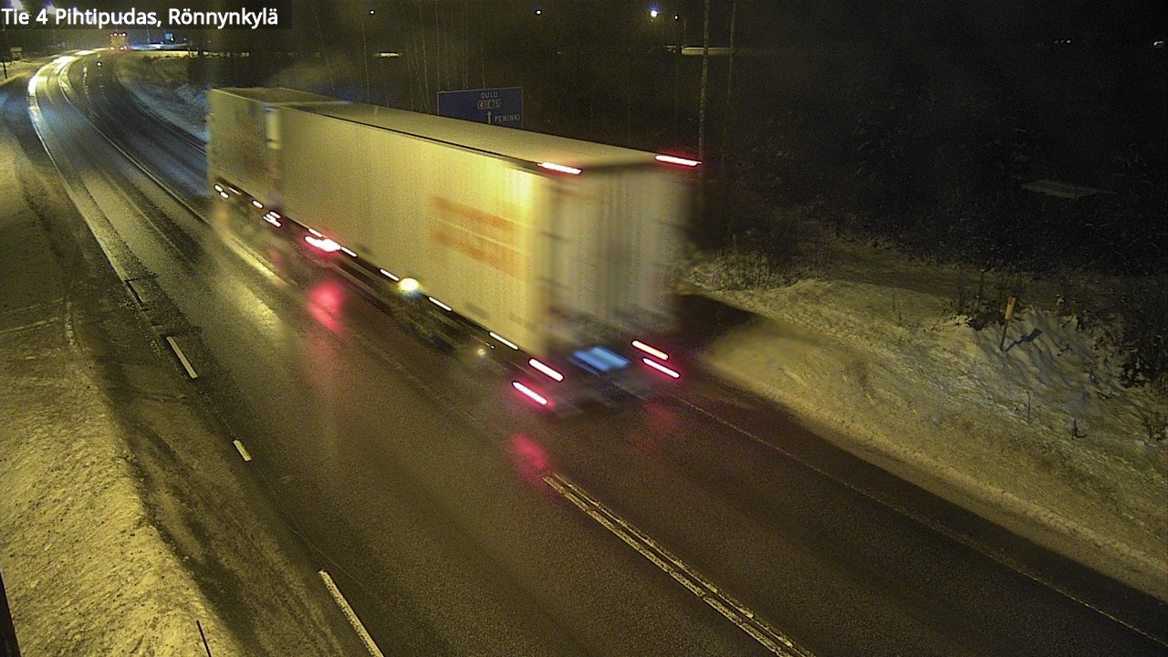 Weather Camera Image Väg 4 Pihtipudas, Rönnynkylä, Pihtipudas, Keski-Suomi