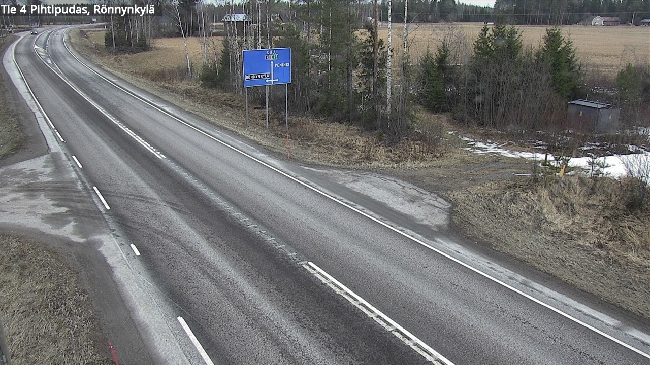 Weather Camera Image Road 4 Pihtipudas, Rönnynkylä, Pihtipudas, Keski-Suomi