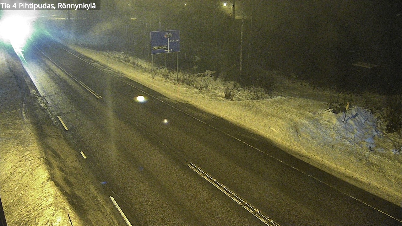Weather Camera Image Väg 4 Pihtipudas, Rönnynkylä, Pihtipudas, Keski-Suomi