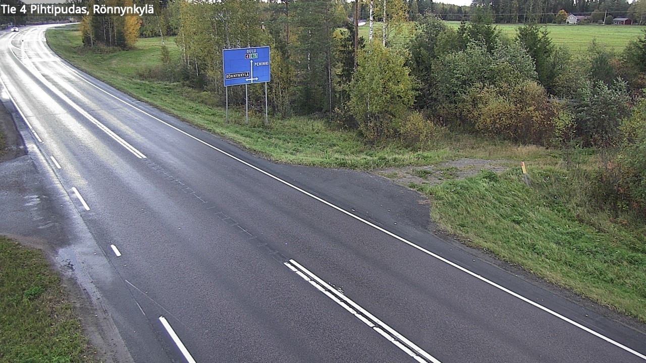 Weather Camera Image Road 4 Pihtipudas, Rönnynkylä, Pihtipudas, Keski-Suomi