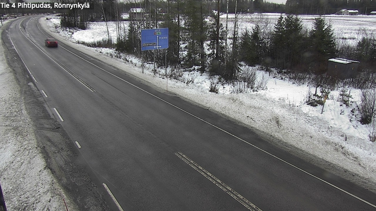 Weather Camera Image Väg 4 Pihtipudas, Rönnynkylä, Pihtipudas, Keski-Suomi