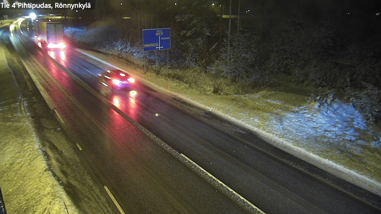 Weather Camera Image Väg 4 Pihtipudas, Rönnynkylä, Pihtipudas, Keski-Suomi