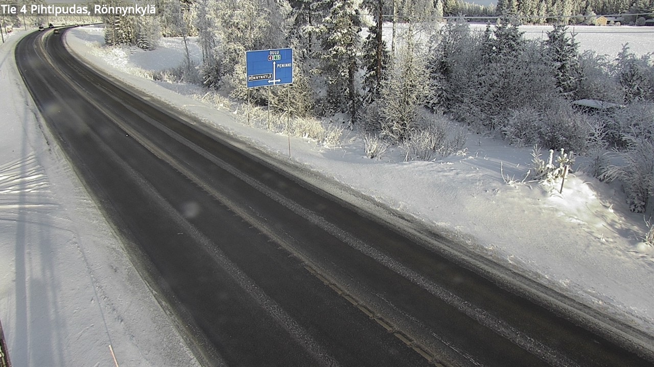 Weather Camera Image Väg 4 Pihtipudas, Rönnynkylä, Pihtipudas, Keski-Suomi