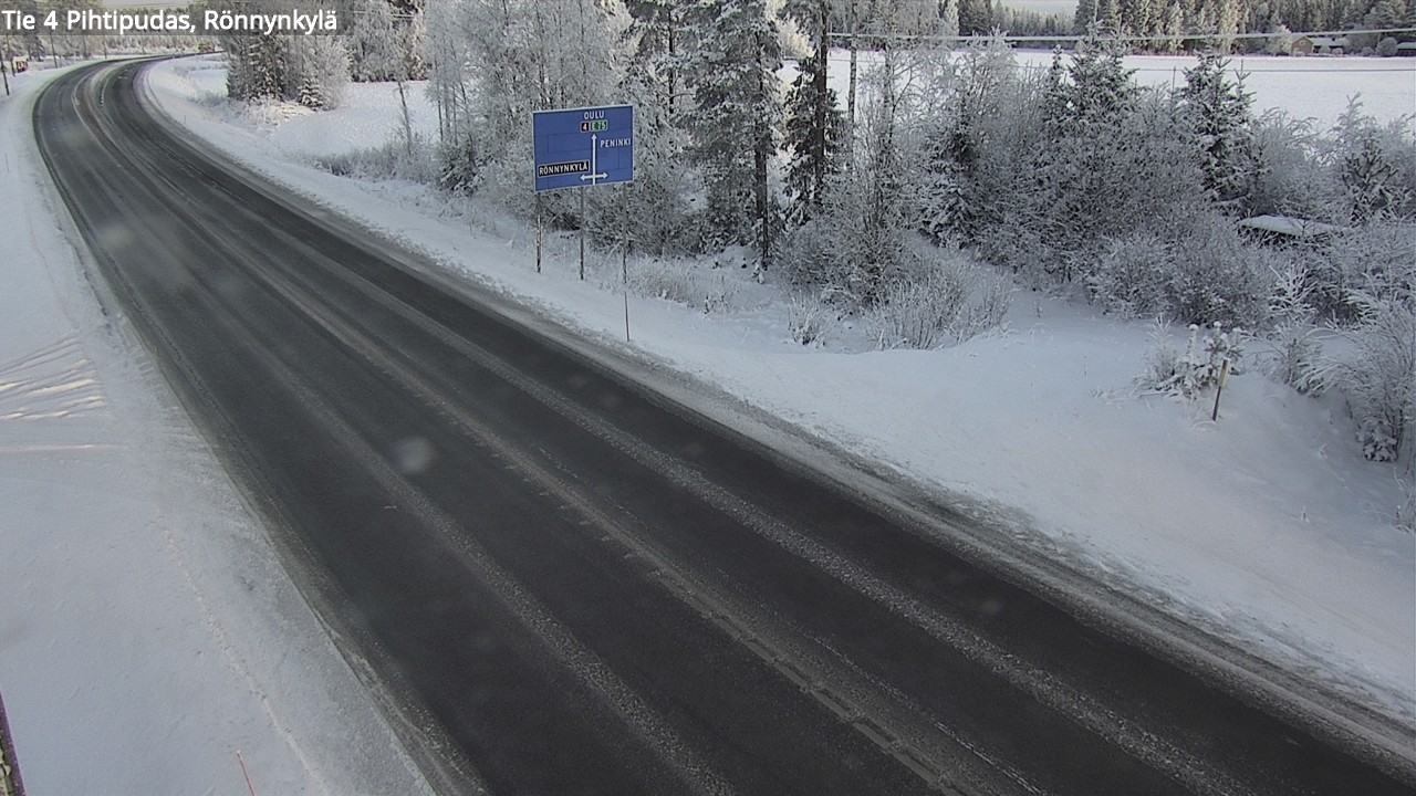Weather Camera Image Väg 4 Pihtipudas, Rönnynkylä, Pihtipudas, Keski-Suomi