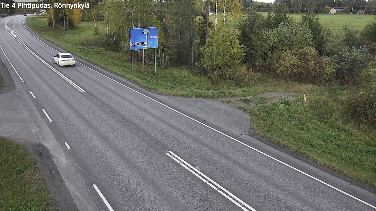 Weather Camera Image Väg 4 Pihtipudas, Rönnynkylä, Pihtipudas, Keski-Suomi