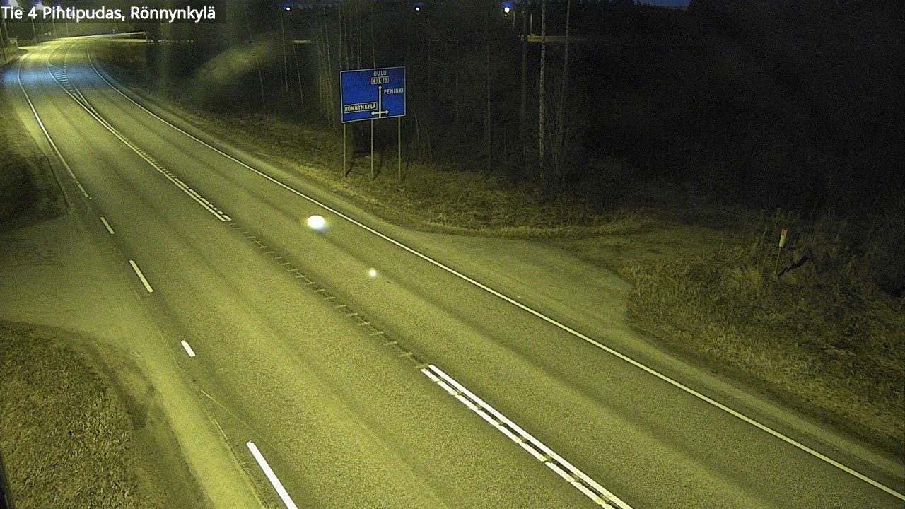 Weather Camera Image Road 4 Pihtipudas, Rönnynkylä, Pihtipudas, Keski-Suomi