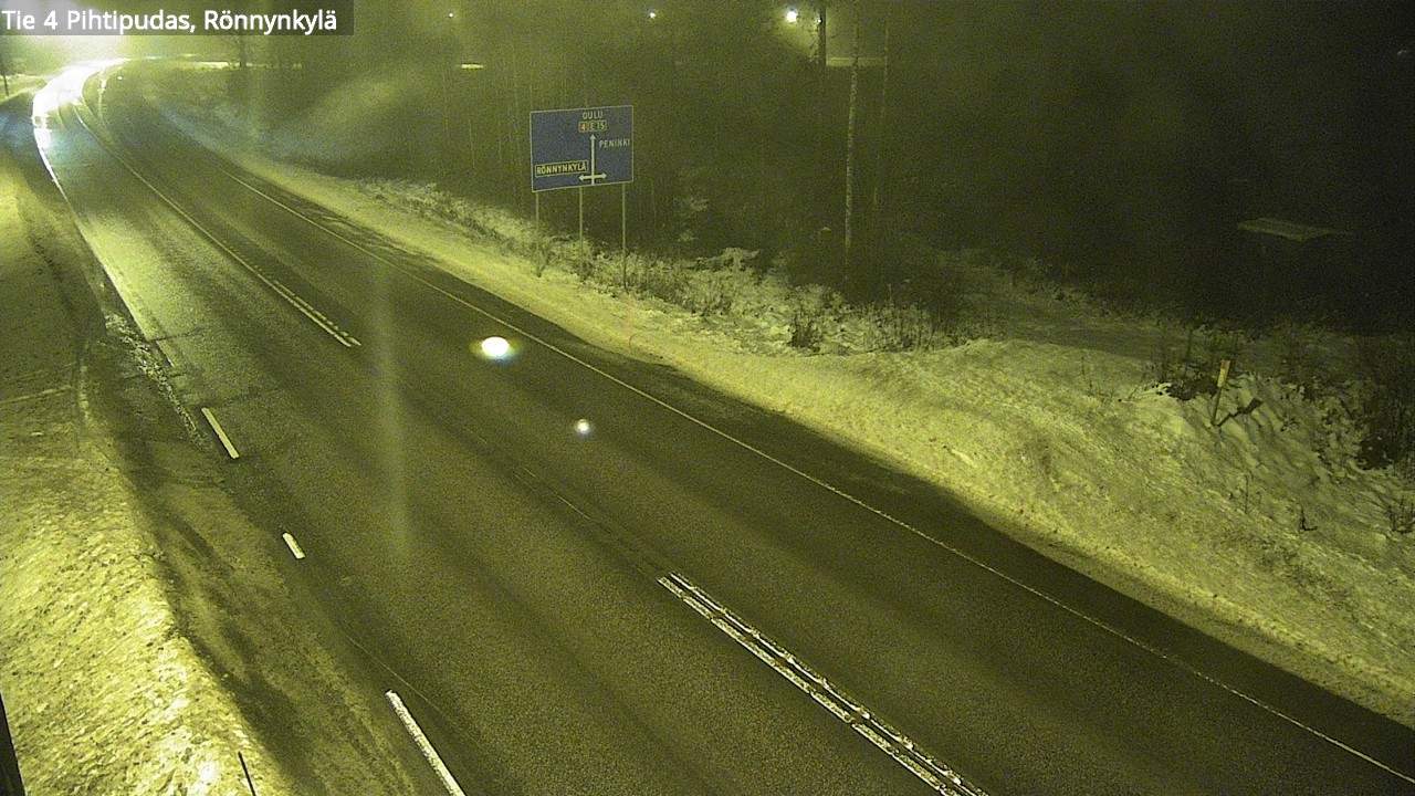 Weather Camera Image Väg 4 Pihtipudas, Rönnynkylä, Pihtipudas, Keski-Suomi