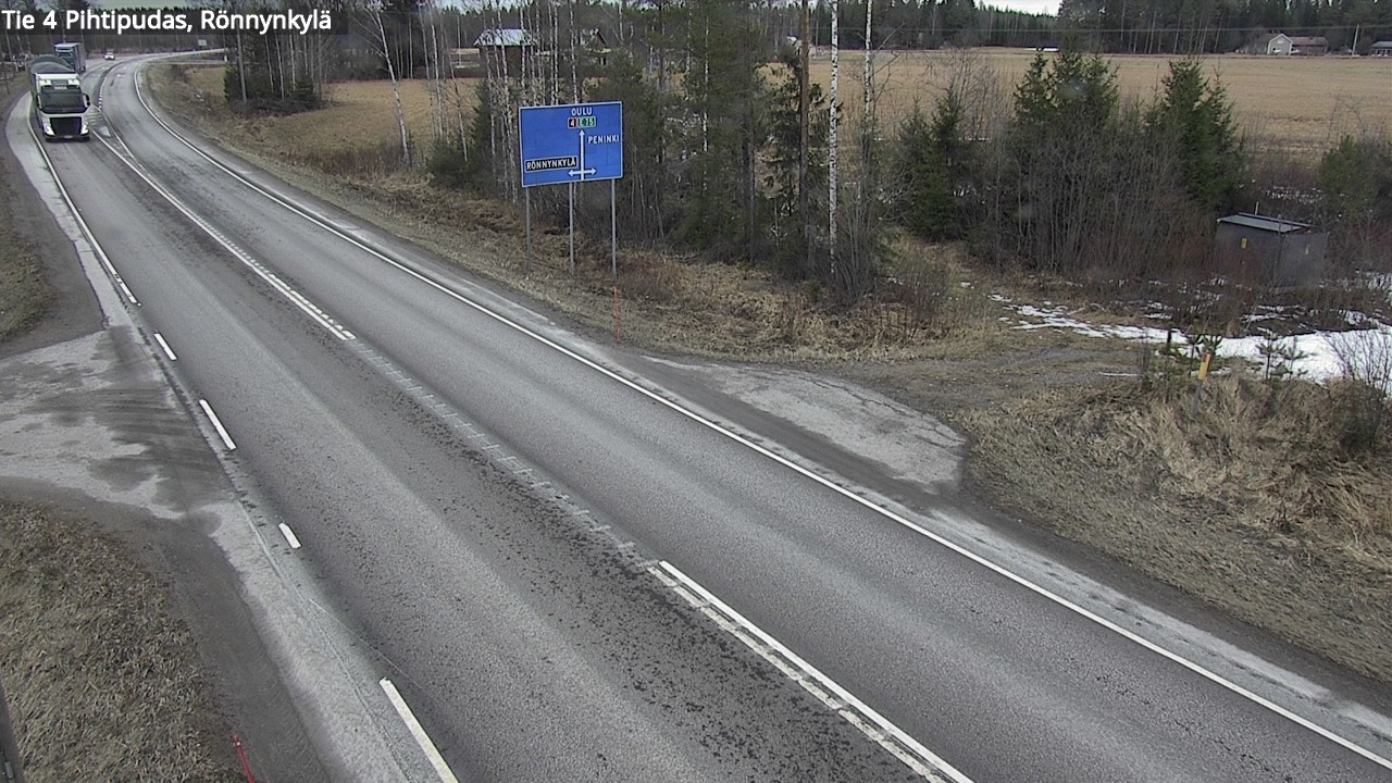 Weather Camera Image Road 4 Pihtipudas, Rönnynkylä, Pihtipudas, Keski-Suomi