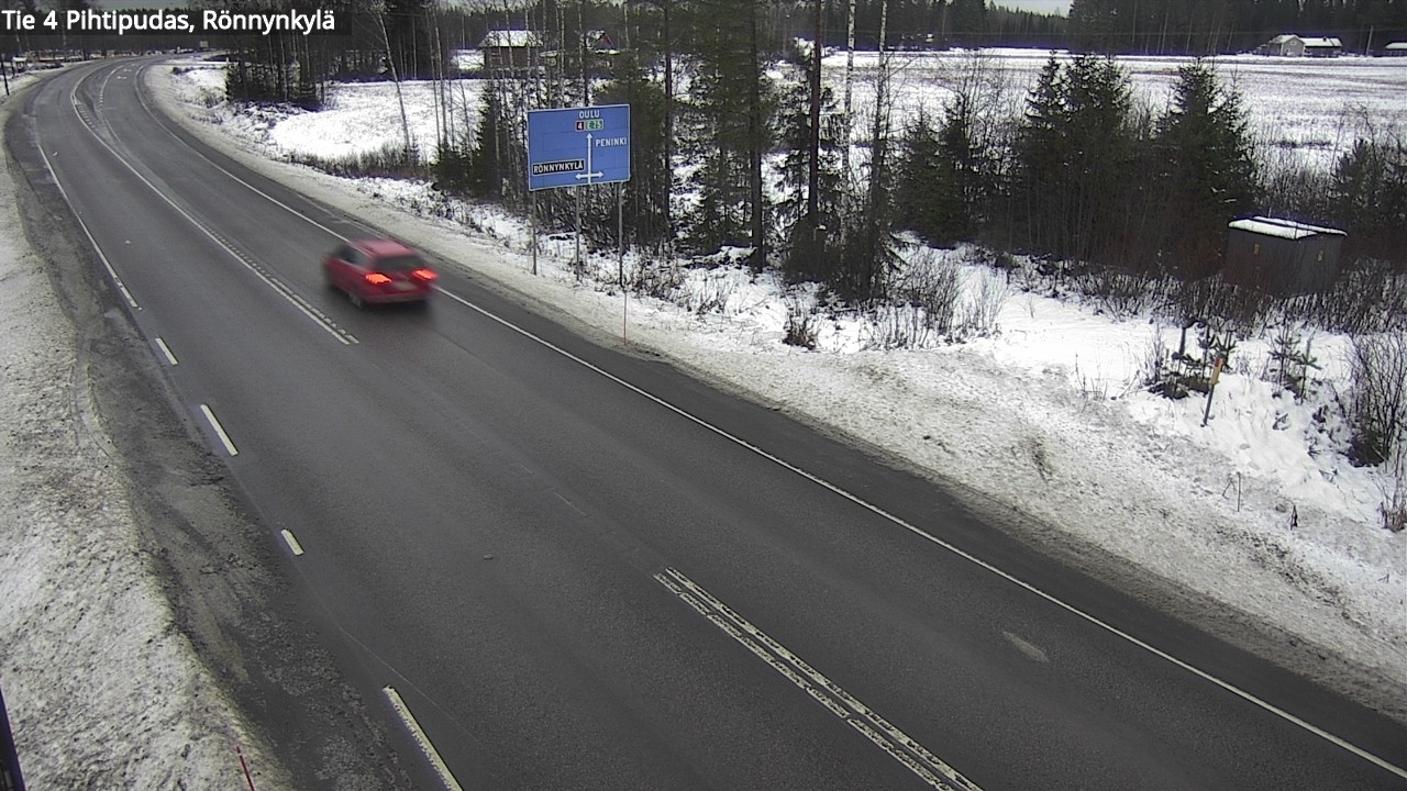 Weather Camera Image Väg 4 Pihtipudas, Rönnynkylä, Pihtipudas, Keski-Suomi