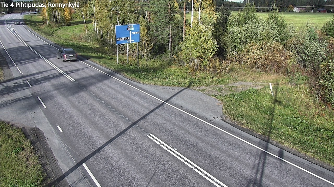 Weather Camera Image Väg 4 Pihtipudas, Rönnynkylä, Pihtipudas, Keski-Suomi