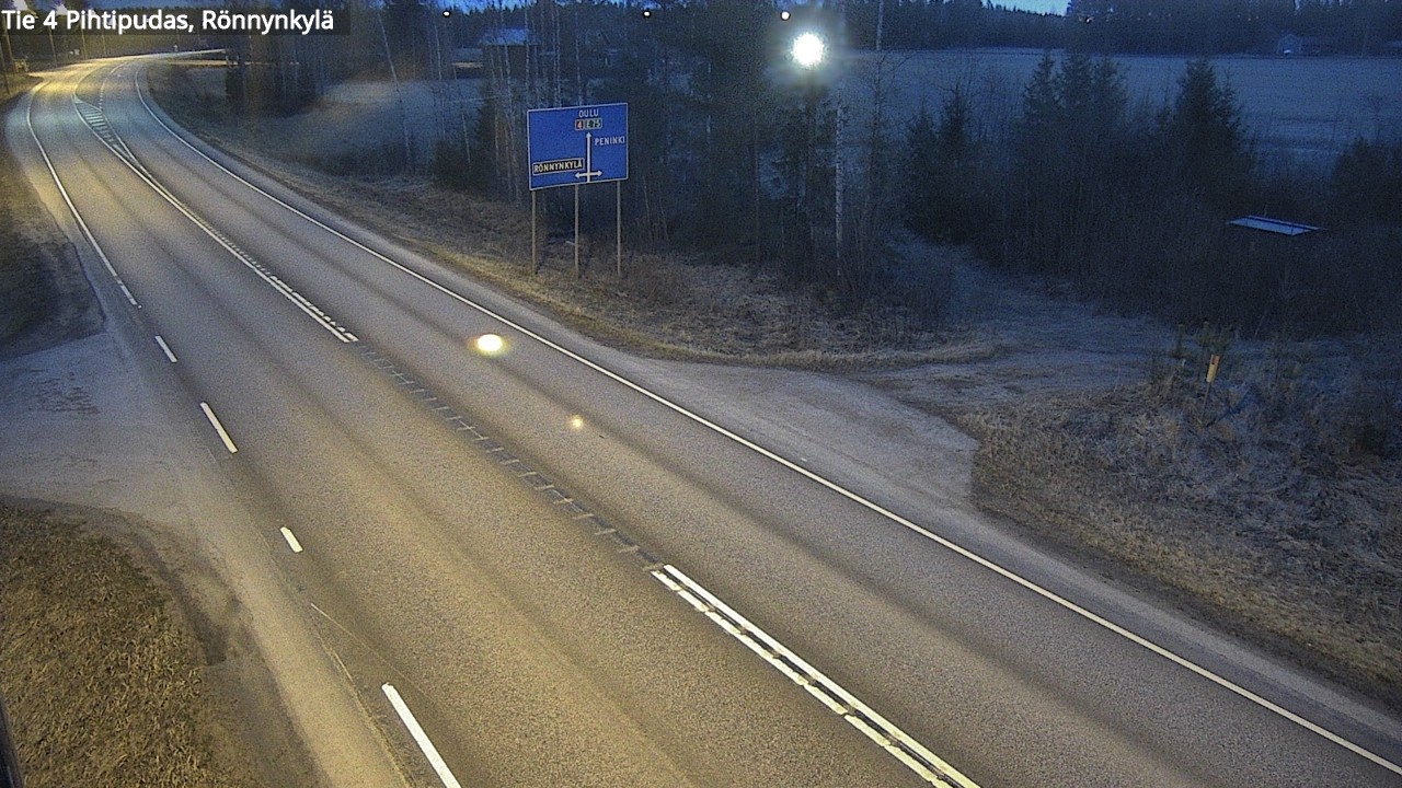 Weather Camera Image Road 4 Pihtipudas, Rönnynkylä, Pihtipudas, Keski-Suomi