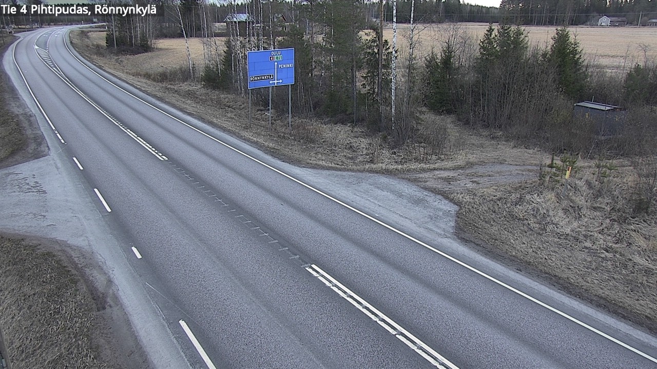 Weather Camera Image Road 4 Pihtipudas, Rönnynkylä, Pihtipudas, Keski-Suomi