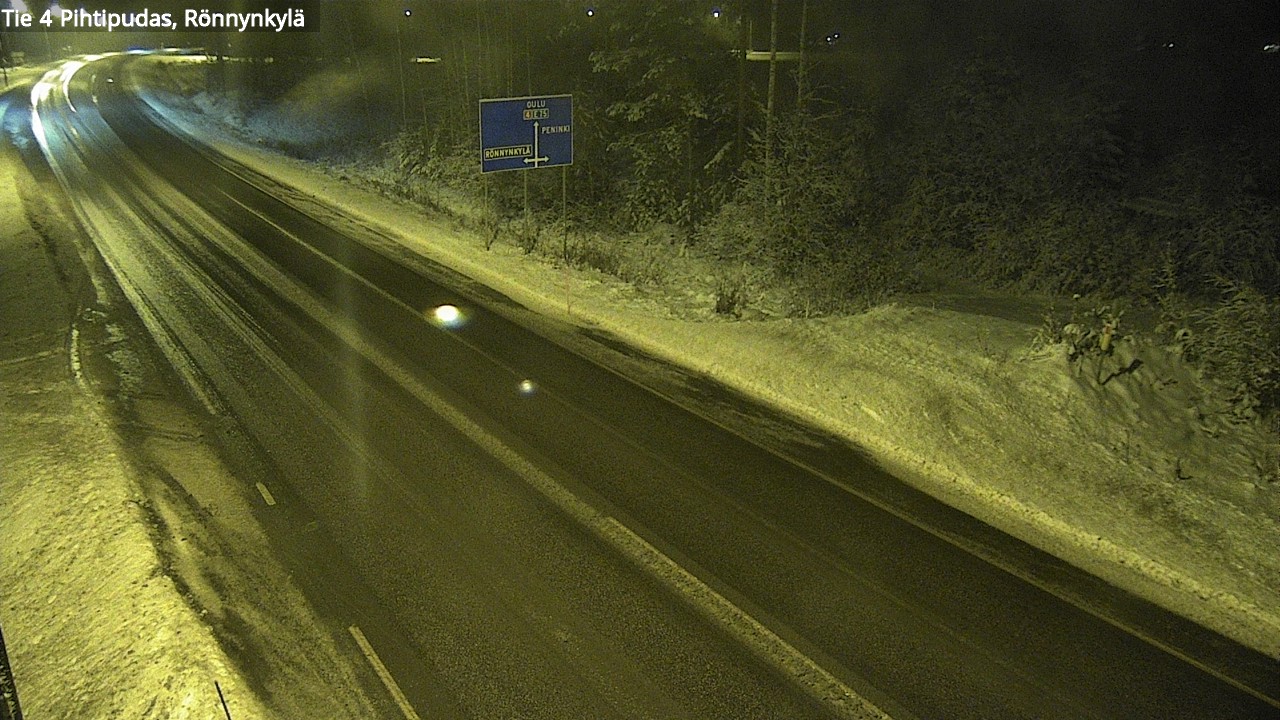 Weather Camera Image Väg 4 Pihtipudas, Rönnynkylä, Pihtipudas, Keski-Suomi
