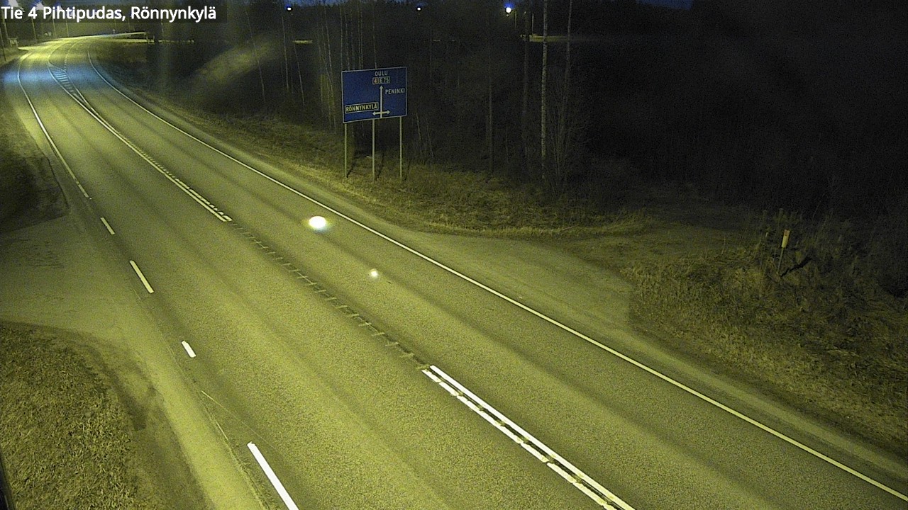 Weather Camera Image Road 4 Pihtipudas, Rönnynkylä, Pihtipudas, Keski-Suomi