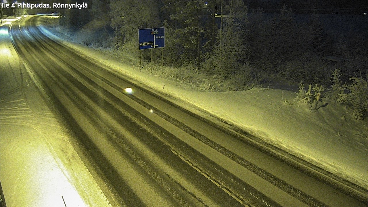 Weather Camera Image Road 4 Pihtipudas, Rönnynkylä, Pihtipudas, Keski-Suomi