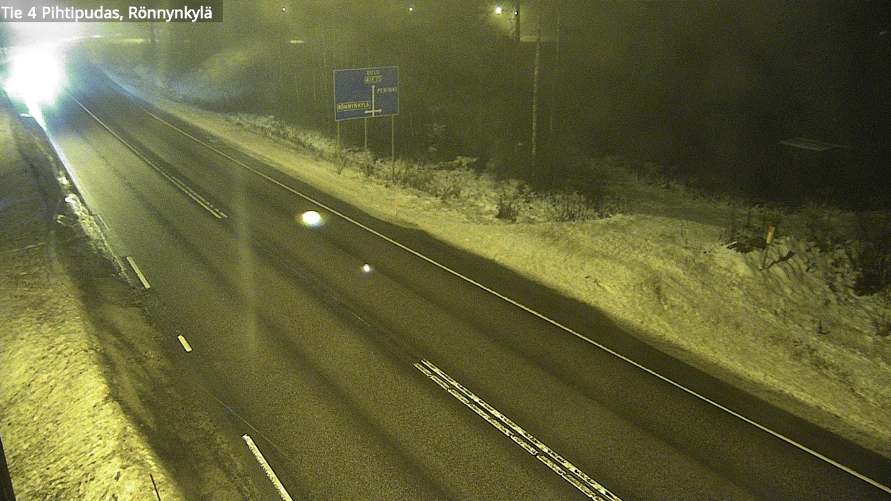 Weather Camera Image Väg 4 Pihtipudas, Rönnynkylä, Pihtipudas, Keski-Suomi