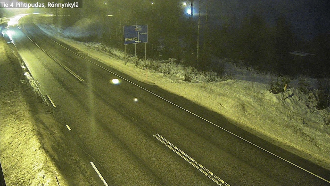 Weather Camera Image Väg 4 Pihtipudas, Rönnynkylä, Pihtipudas, Keski-Suomi