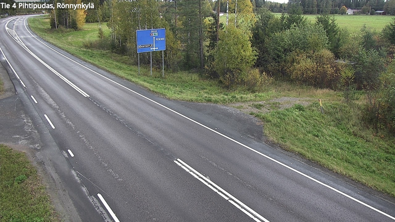 Weather Camera Image Road 4 Pihtipudas, Rönnynkylä, Pihtipudas, Keski-Suomi