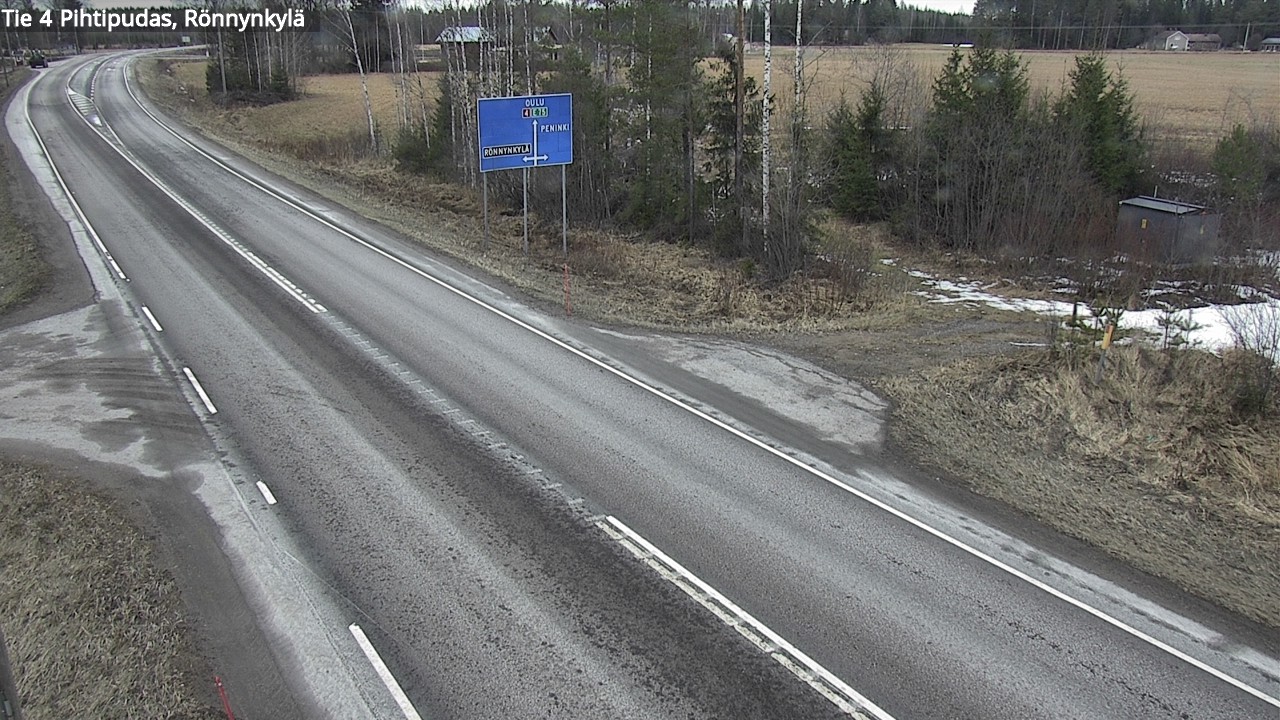 Weather Camera Image Road 4 Pihtipudas, Rönnynkylä, Pihtipudas, Keski-Suomi