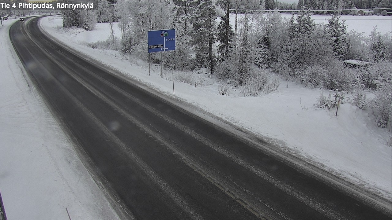 Weather Camera Image Väg 4 Pihtipudas, Rönnynkylä, Pihtipudas, Keski-Suomi