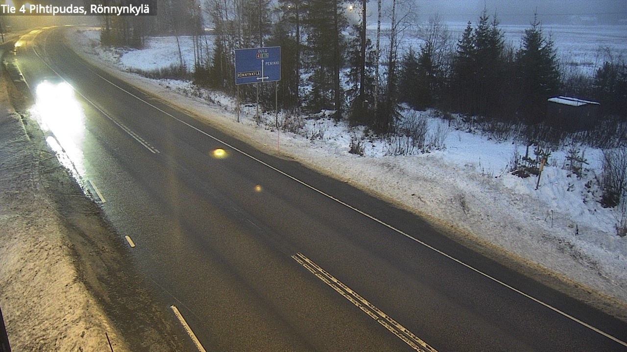 Weather Camera Image Väg 4 Pihtipudas, Rönnynkylä, Pihtipudas, Keski-Suomi