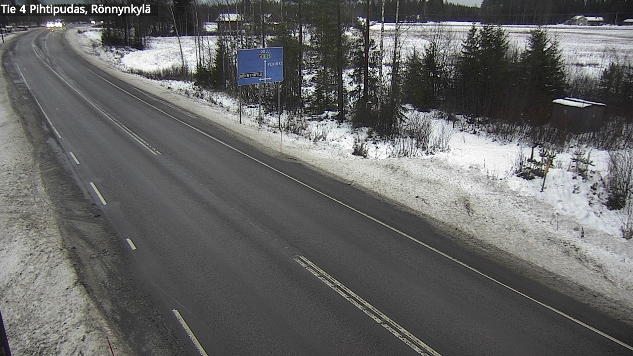 Weather Camera Image Väg 4 Pihtipudas, Rönnynkylä, Pihtipudas, Keski-Suomi