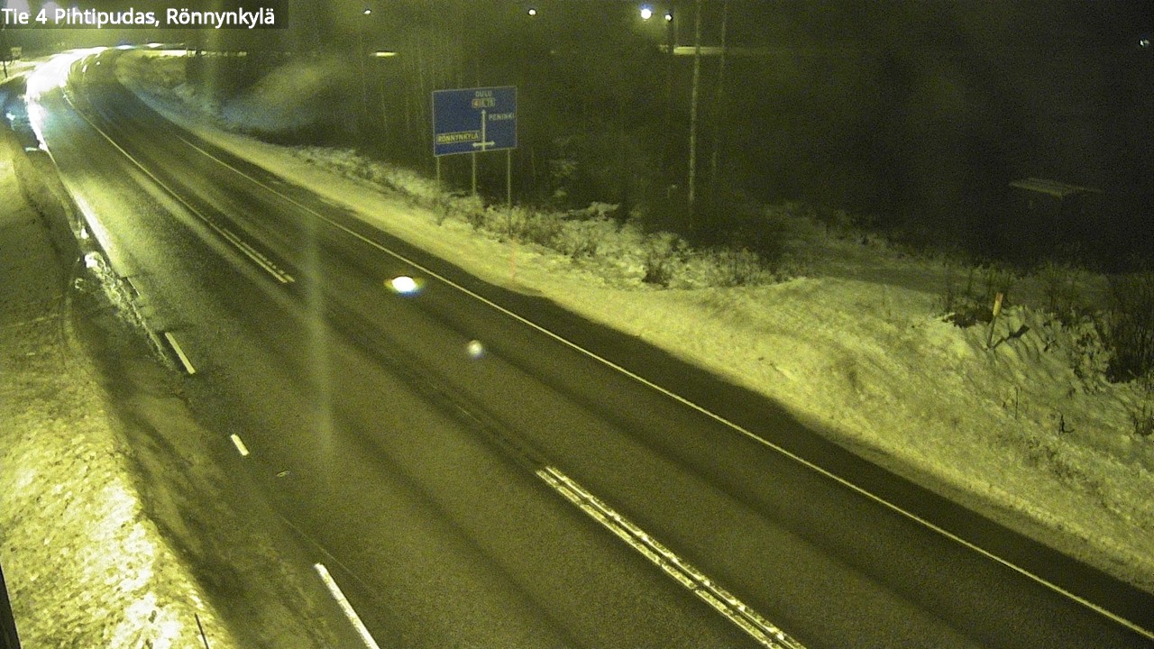 Weather Camera Image Väg 4 Pihtipudas, Rönnynkylä, Pihtipudas, Keski-Suomi