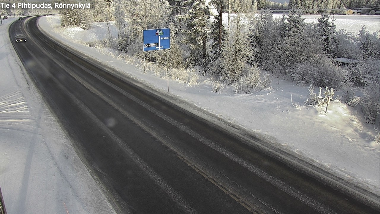 Weather Camera Image Väg 4 Pihtipudas, Rönnynkylä, Pihtipudas, Keski-Suomi