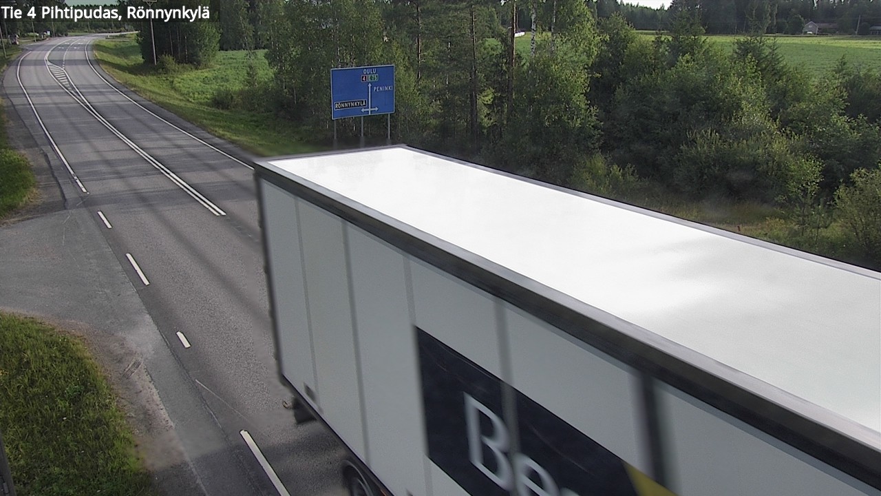 Weather Camera Image Väg 4 Pihtipudas, Rönnynkylä, Pihtipudas, Keski-Suomi