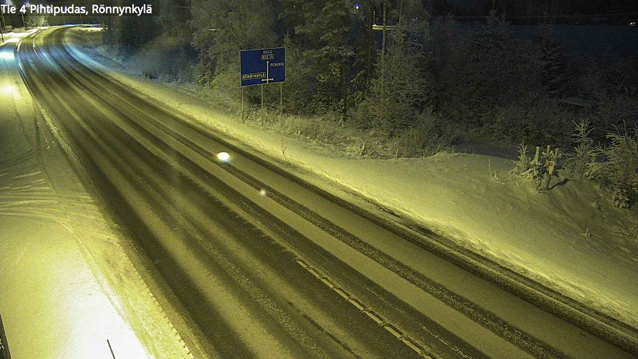 Weather Camera Image Road 4 Pihtipudas, Rönnynkylä, Pihtipudas, Keski-Suomi
