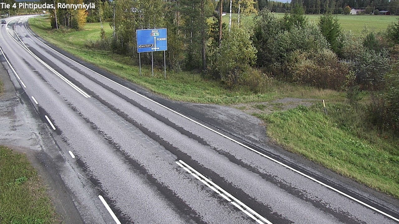 Weather Camera Image Väg 4 Pihtipudas, Rönnynkylä, Pihtipudas, Keski-Suomi