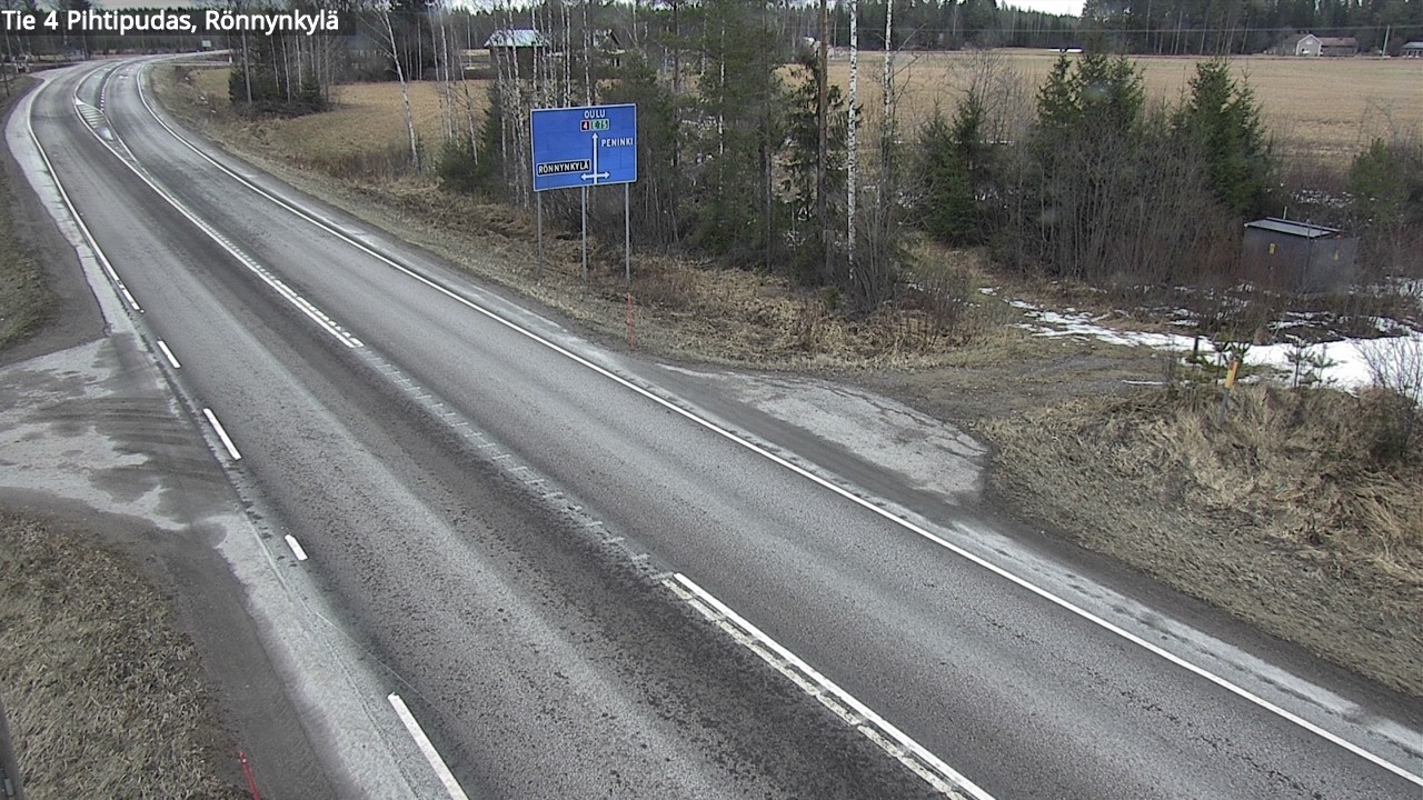 Weather Camera Image Road 4 Pihtipudas, Rönnynkylä, Pihtipudas, Keski-Suomi