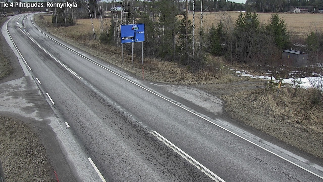 Weather Camera Image Road 4 Pihtipudas, Rönnynkylä, Pihtipudas, Keski-Suomi