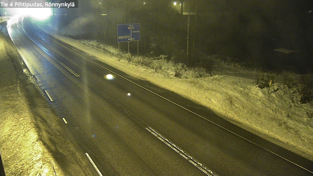 Weather Camera Image Väg 4 Pihtipudas, Rönnynkylä, Pihtipudas, Keski-Suomi