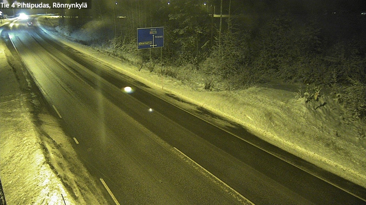 Weather Camera Image Väg 4 Pihtipudas, Rönnynkylä, Pihtipudas, Keski-Suomi