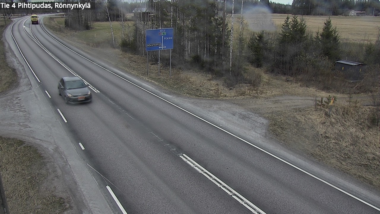 Weather Camera Image Road 4 Pihtipudas, Rönnynkylä, Pihtipudas, Keski-Suomi